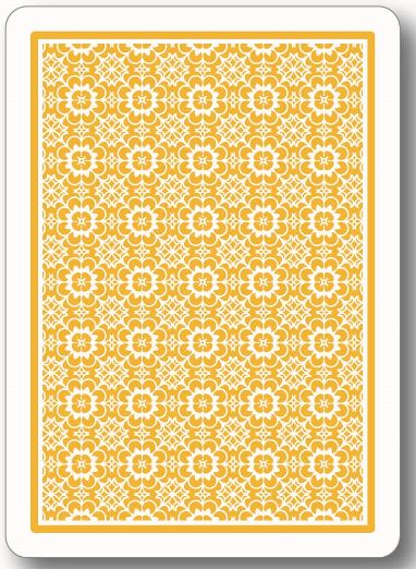Black Jack Rose Playing Cards - Yellow main image